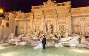 Matrimonio in Villa lago dei cigni: Riproduzione Fontana di Trevi